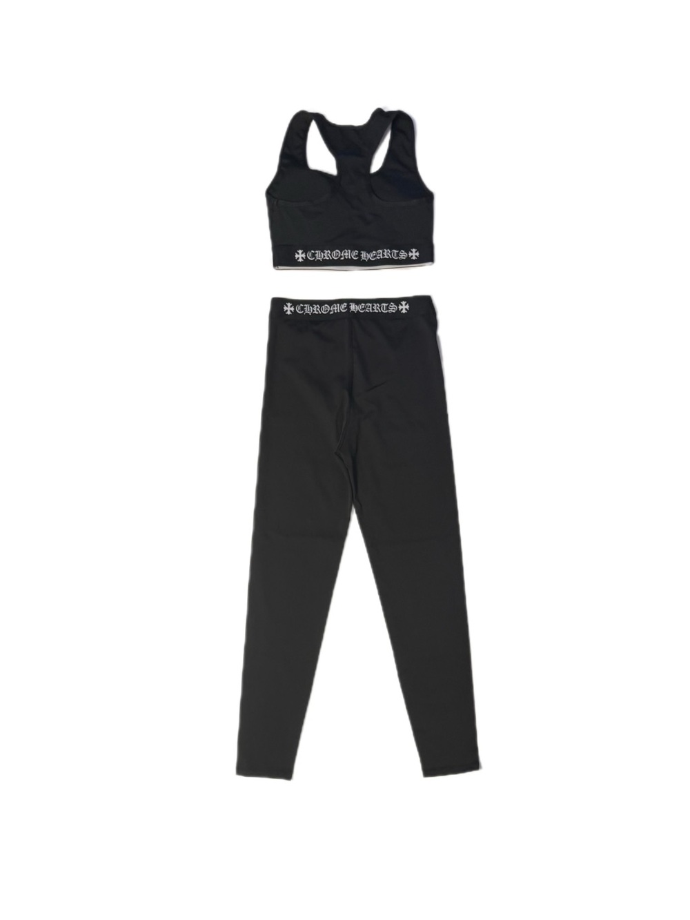 Chrome Hearts Women’s Size Small Leggings & Sports Bra Set